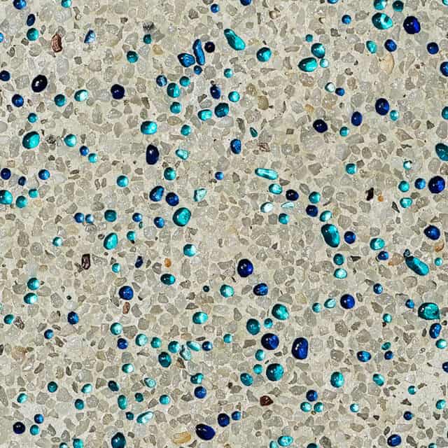 Kirra Blue Glass Pebble Product Swatch